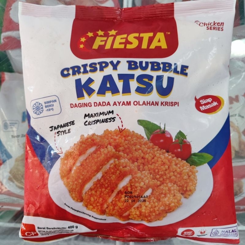 

Fiesta Crispy Bubble Katsu 400g Ayam Katsu Crispy