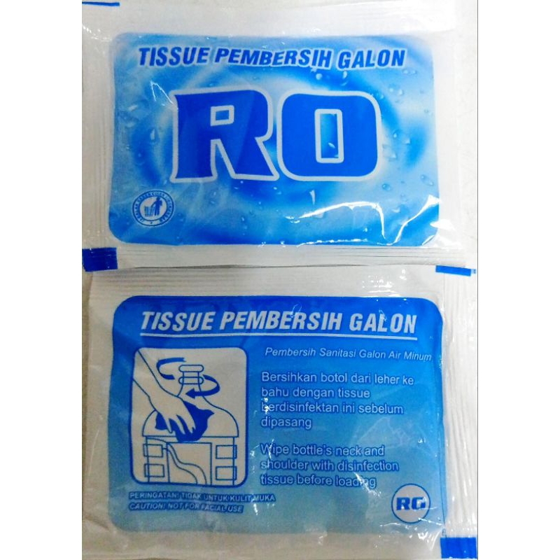 

Tisu galon RO 1 pack 100pcs & repack 50pcs