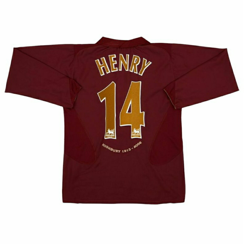 LONGSLEVEE JERSEY ARSNL HOME 2005-2006 NNS HENRY #14