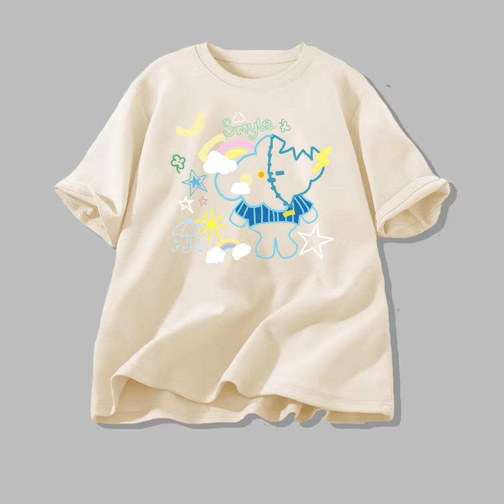 Kaos Skynani Smyle Neona GMM Kaos Katun Atasan Pria & Wanita