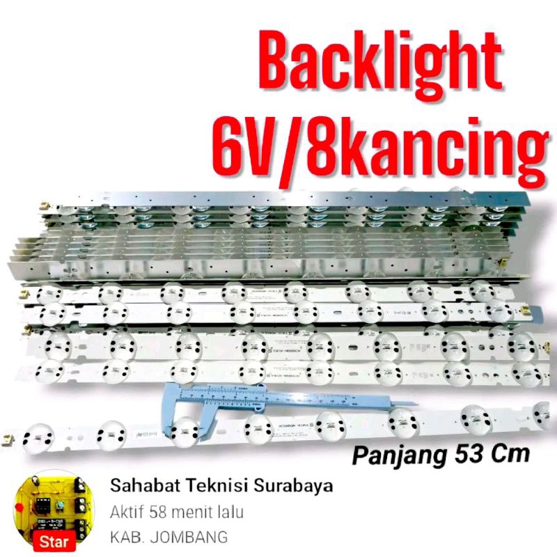 BL universal 6volt 8 kancing | 3V 6 kancing backlight multi BL Bagong
