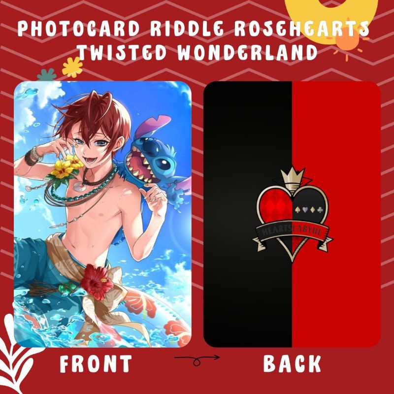 PHOTOCARD RIDDLE ROSEHEARTS TWISTED WONDERLAND CETAK 2 SISI TERMURAH