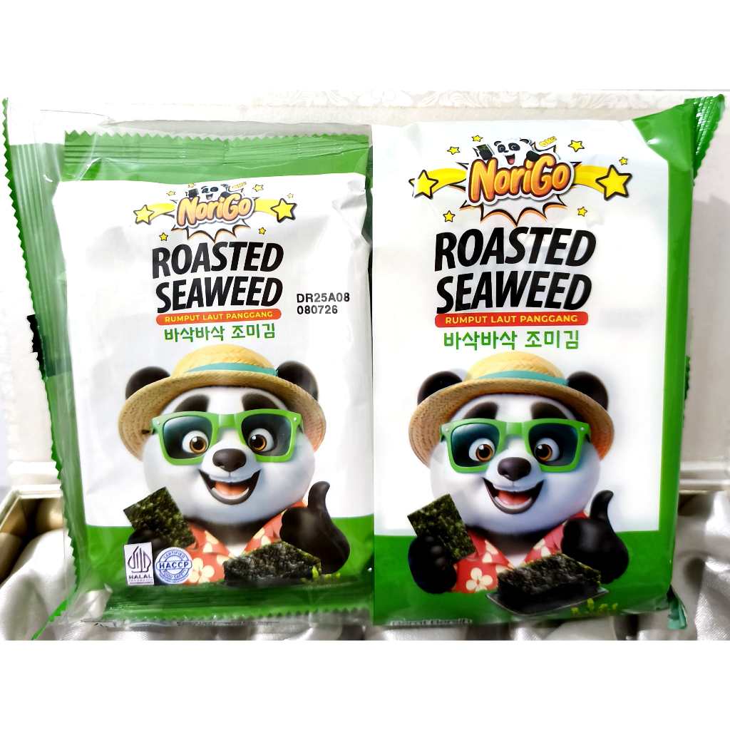 

NoriGo Dosirak Roasted Seaweed - Rumput Laut Panggang - Snack Nori Rumput Laut - Original - 9g - Halal