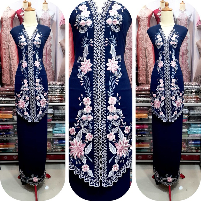 Bahan baju kebaya bordir suji khas bukittinggi