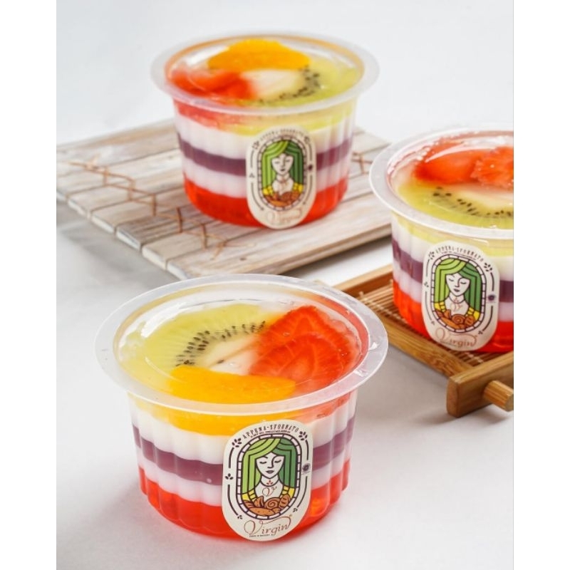 

Aneka Puding Cup Satuan | Puding Sedot Botol Virgin Bakery