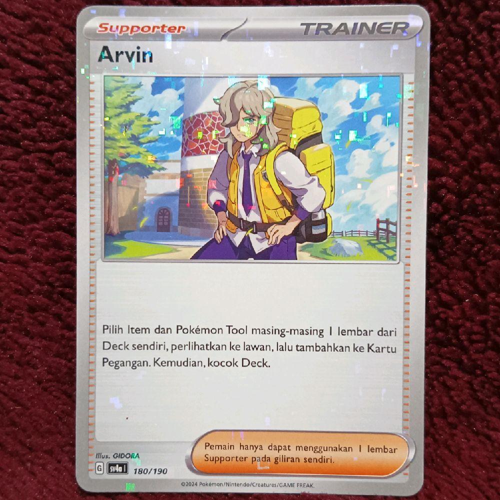 Arvin reverse holo - Pokemon TCG Indonesia foil