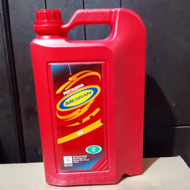 OLI MESIN MOBIL DIESEL MESRAN B 5 LITER SAE 40 OLI PERLUMAS MESIN MOBIL DIESEL