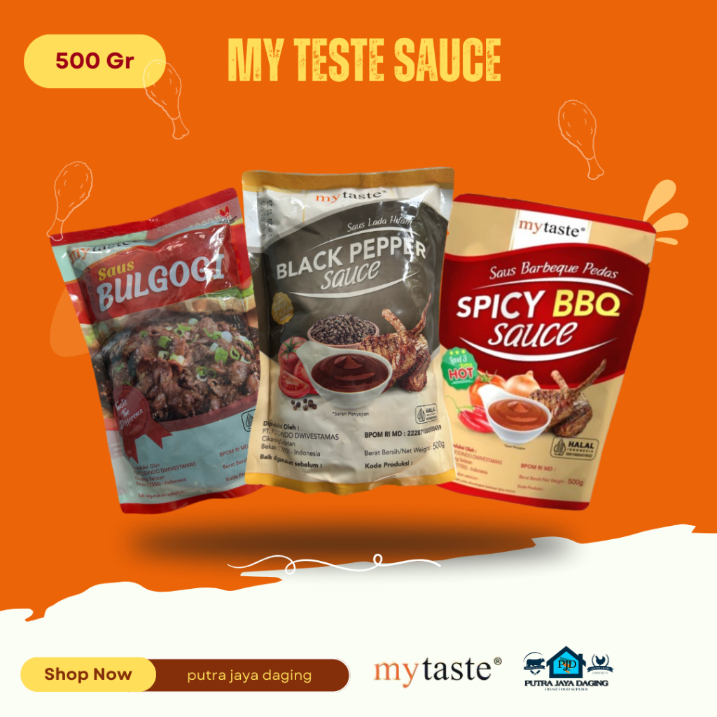 

My Taste saus Blackpepper / Barbeque Sauce Bulgogi / BBQ spicy level 3 500g