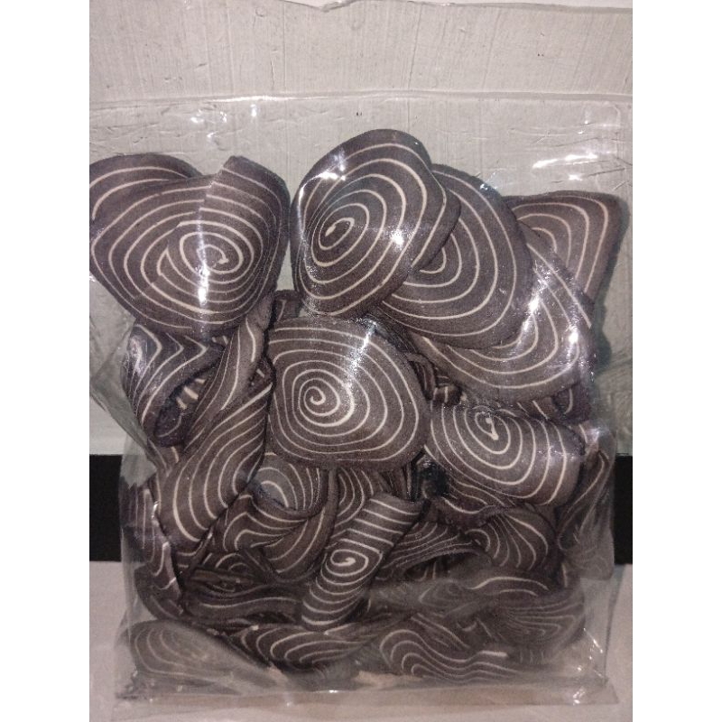 

Snack Kiloan Kuping Gajah Hitam Putih Rasa Manis Gurih Renyahh
