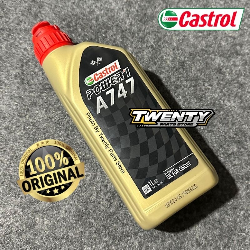 OLI SAMPING CASTROL POWER1 A747 RACING 2T 1 LITER ORIGINAL