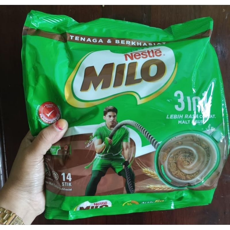 

Milo 3 in 1 ORI Malaysia isi 14 stik