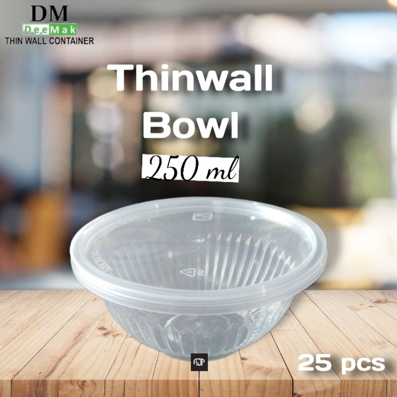 Thinwall DM Bowl / Mangkok 250 ml | 1 pack