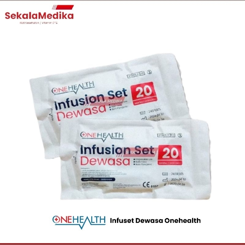 Onehealth Selang Infus Dewasa Makro Infus Set + Airvent / Pcs W5