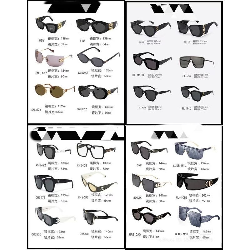 Kacamata Fashion Import Kacamata Hitam Kacamata Sunglasses Wanita Kacamata Sunglasses Pria【STYLEURY_