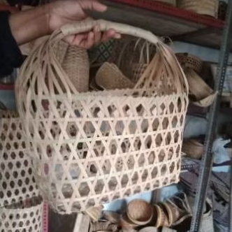tas belanja kerajinan bambu unik