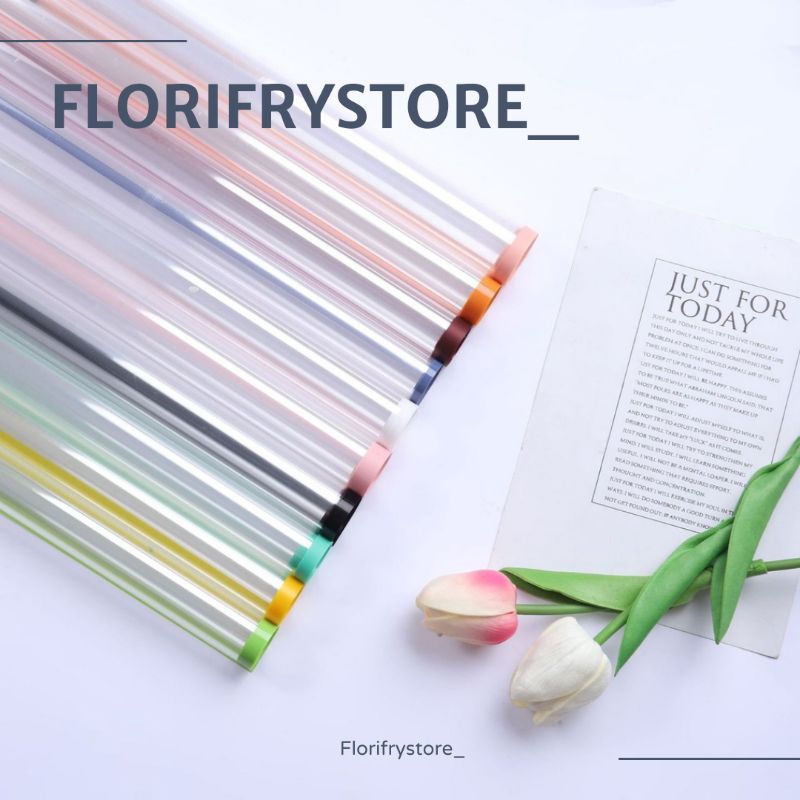 

Kertas Bunga Transparan Bening List Kertas Buket Bunga Wrapping Paper (58×58) — K7