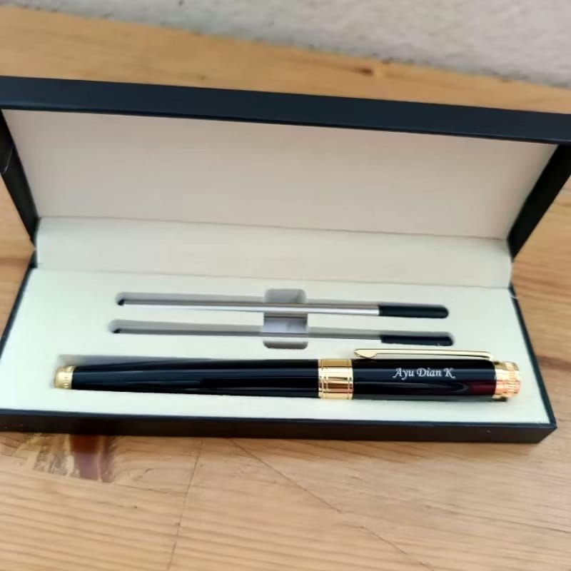 

pulpen dan refill mewah dupont elegan dan exclusive gratis grafir nama atau logo souvenir kado promosi gifts