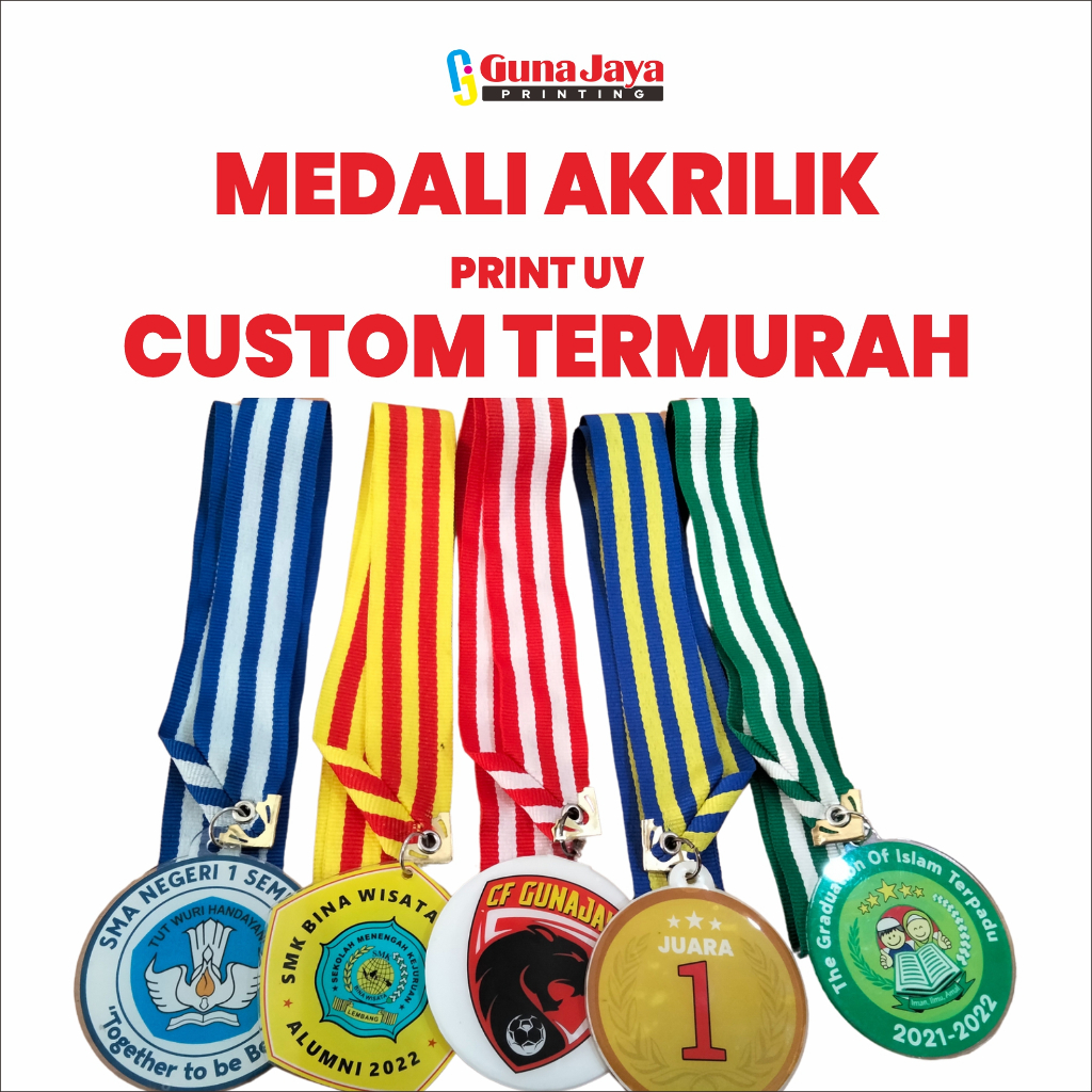 

MEDALI AKRILIK CUSTOM/ MEDALI WISUDA / MEDALI GRADUATION / MEDALI AKRILIK UV TERMURAH