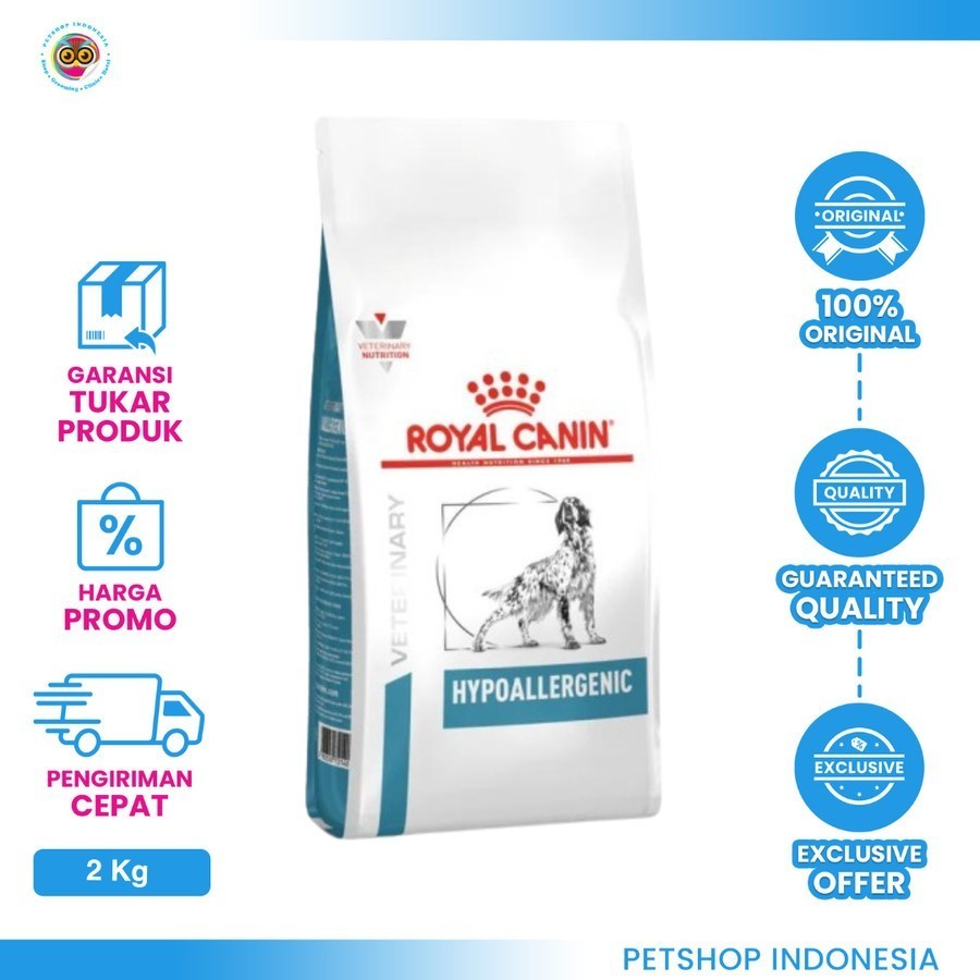 Royal Canin Hypoallergenic Dog 2 Kg - Makanan Anjing Alergi