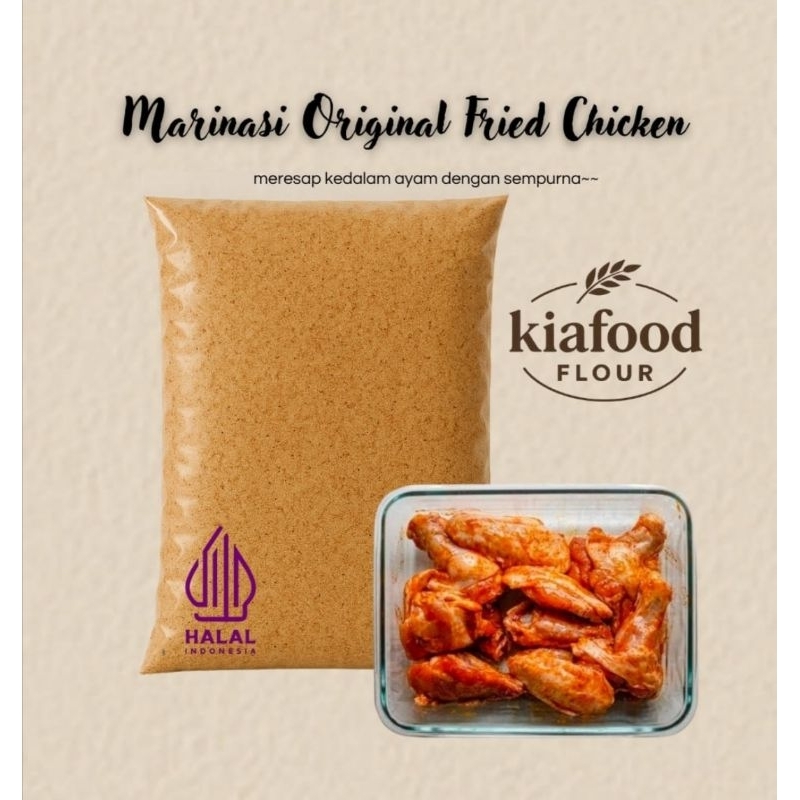 

Bumbu marinasi original fried chicken 1kg(untuk 50kg/ekor ayam)
