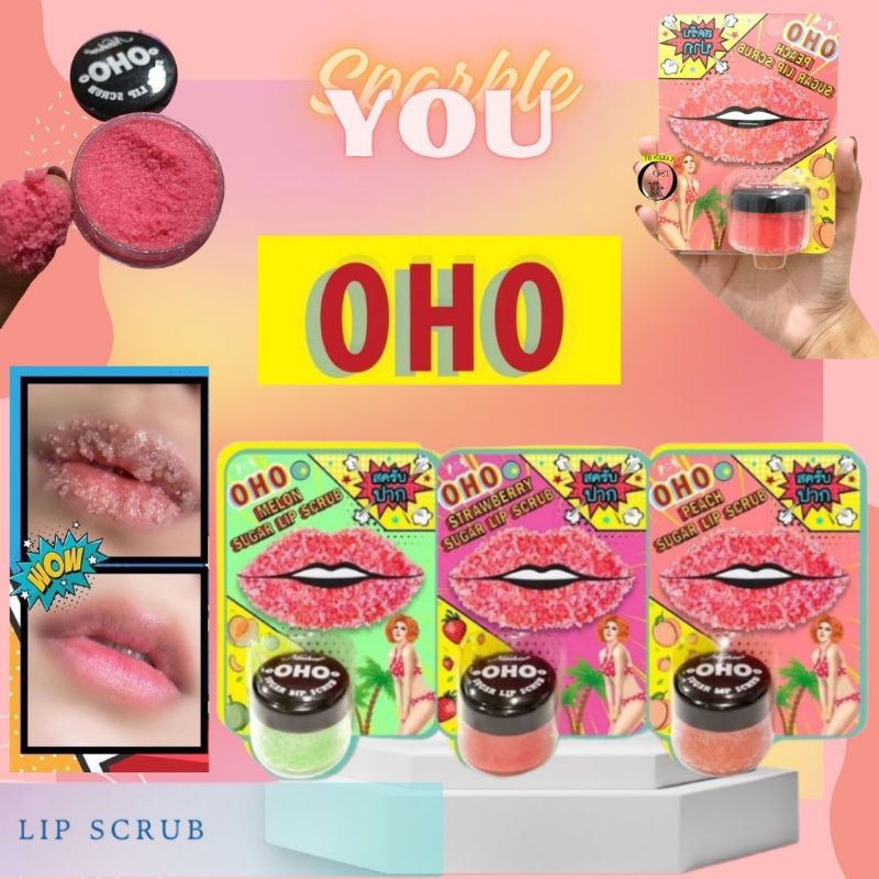 [100% ORI THAI] OHO Sugar Lip Scrub