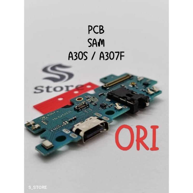 PAPAN CAS SAMSUNG A30S A307F + MIC ORI CONNECTOR CHARGER PAPAN KONEKTOR CAS PCB BOARD USB SAMSUNG A3
