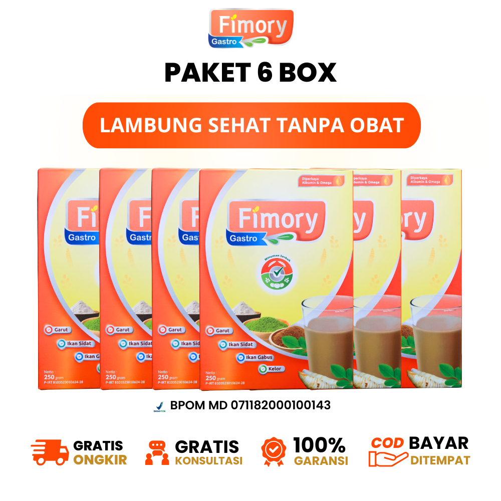 

Paket 6 Box Fimory Gastro - Solusi Tepat Hilangkan Asam Lambung dan Maag Secara Tuntas | Sudah BPOM
