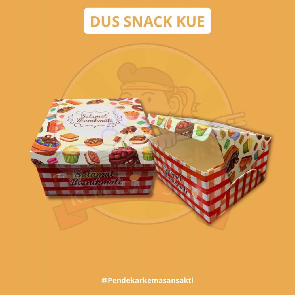 Dus Snack 12x16 Cm Printing / Dus Kue Snack Nasi