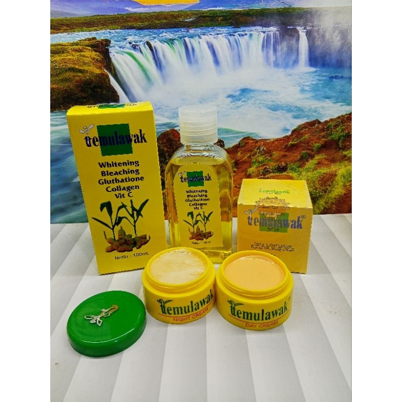 paket krim temulawak susun 3in1 (krim,toner)