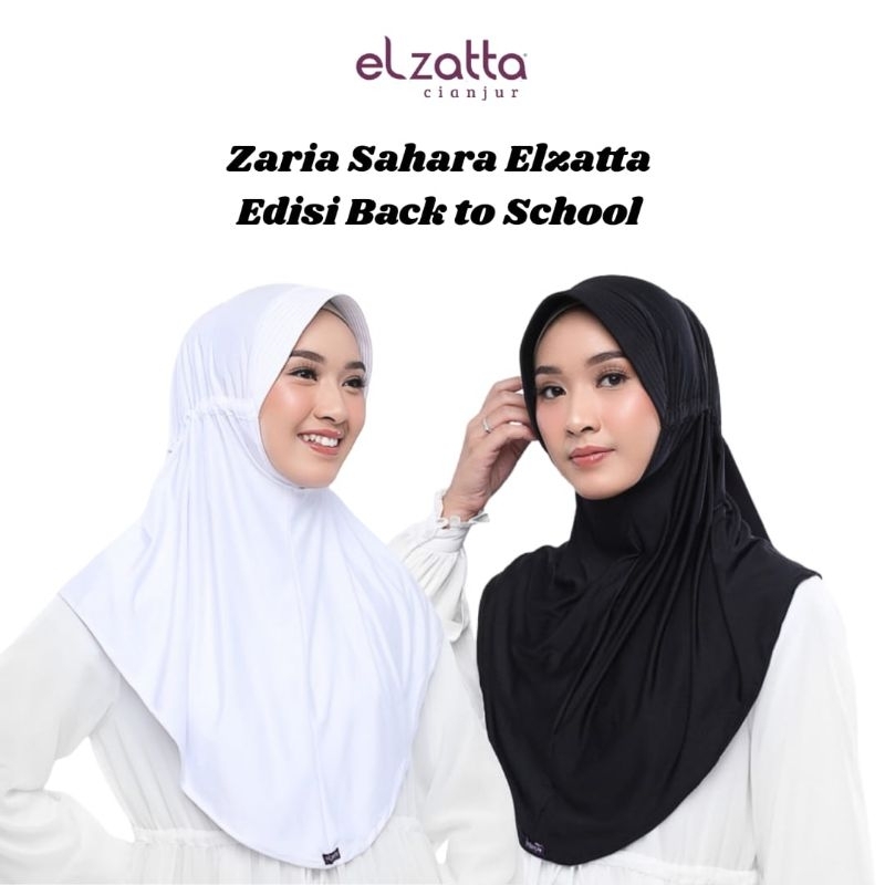 ELZATTA BERGO ELZATTA ZARIA SAHARA BERGO SEKOLAH BERGO DAUKY BAHAN SPANDEX JERSEY PREMIUM ADEM ELAST