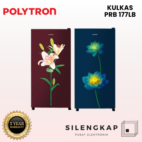 KULKAS 1 PINTU POLYTRON PRB 177 MOTIF GARANSI RESMI
