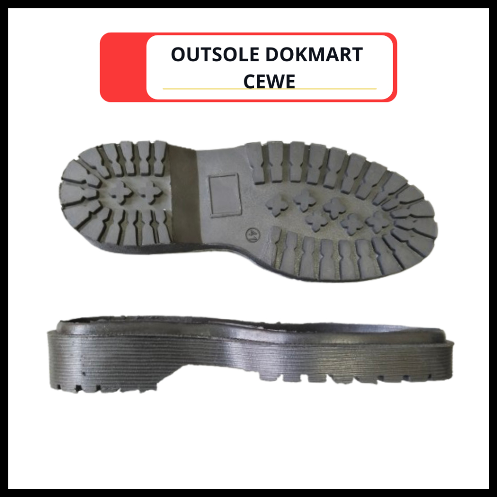 Outsole Karet Sepatu Dokmart Wanita - Alas Bawah Sepatu Dokmart - Bahan Sepatu