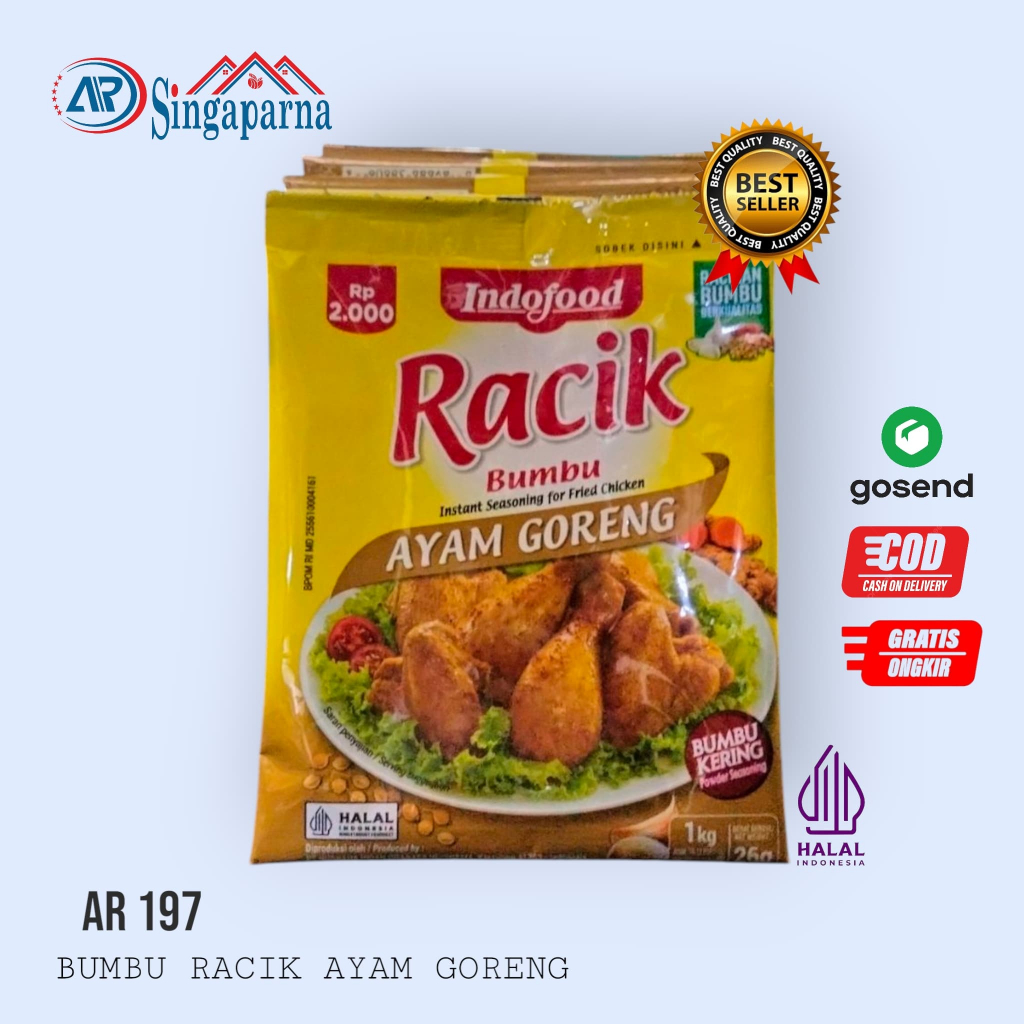 

Bumbu Racik Ayam Goreng untuk 10 / 5 / 3 / 1 Pcs Ayam Goreng Renceng Camilan