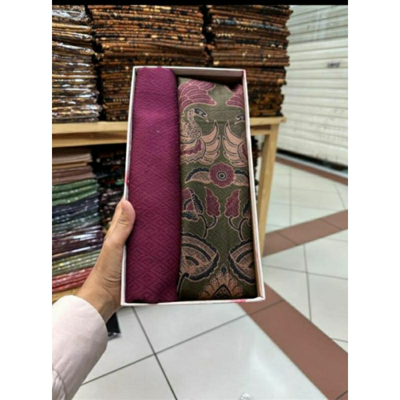 COD Set Batik dobby /Hampers Kain batik premium/Bahan batik katun dobby/Paket kain batik