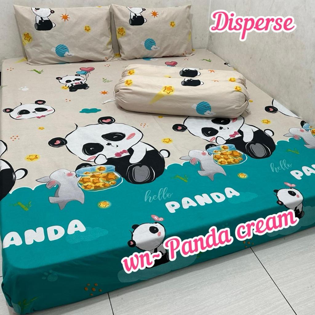 SPREI HOME MADE SUDAH SET SARUNG BANTAL DAN SARUNG GULING MOTIF BERUANG PANDA
