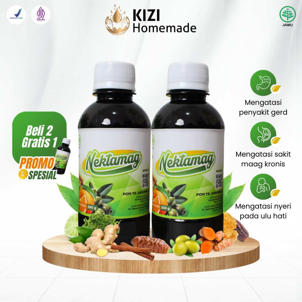 

Paket Promo Beli 2 Gratis 1 Madu Nektamag Lambung Sehat 250ml Herbal Atasi Asam Lambung Maag Gerd