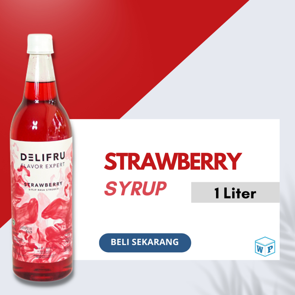 

Delifru Syrup Strawberry 1 Liter - Sirup Strawberry Premium