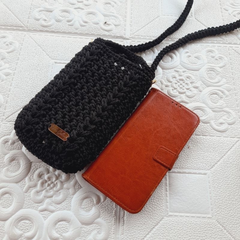 PO tas rajut hp slingbag rajut tas rajut cantik