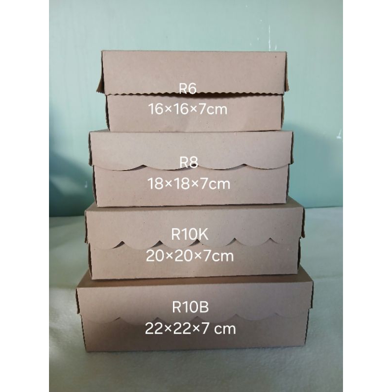 

DUS COKLAT - DUS MAKANAN BERKUALITAS - Dus Super Tebal- Kotak Nasi - Kotak Kue/makanan ringan- (R10B-R10K-R8-R6) pembelian minimal 10pcs