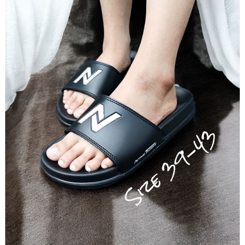 Sandal Slop Pria Hitam Outsole Phylon Terbaru Size 39-43