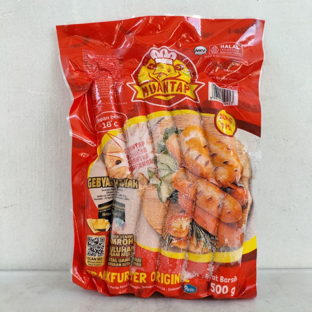 

MUANTAP SOSIS BAKAR FRANKFURTER ORIGINAL 500 GR