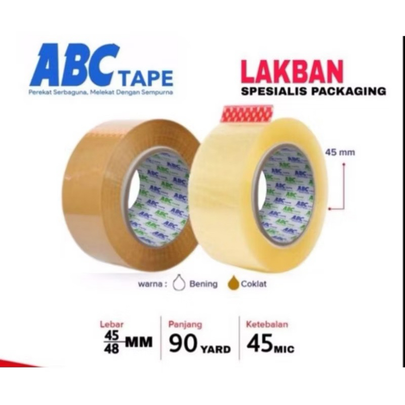 

PLAKBAN BENING ABC 45x90 yard (1roll)