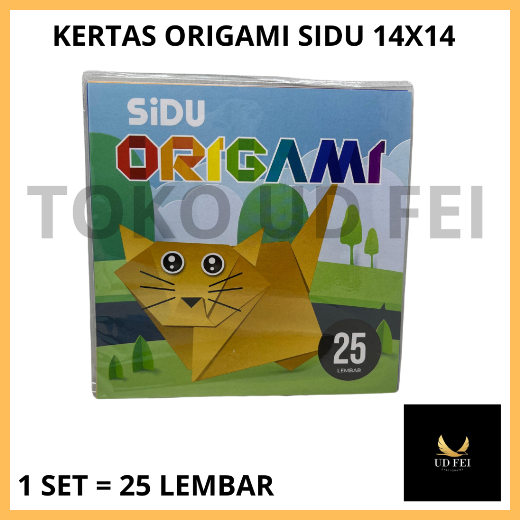 

(1 SET = 25 LEMBAR) Kertas Origami SIDU/ Kertas Lipat / Origami SiDU 14x14 isi 25 Lembar / Origami