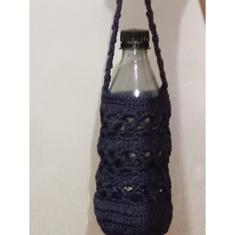 Tas botol minum rajut sarung Tumbler cover termos poly kilap