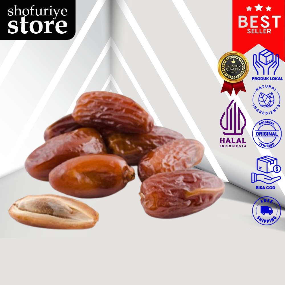 

Kurma Tunisia Tangkai 250gr Deglet Noor Honey Premium Original High Quality
