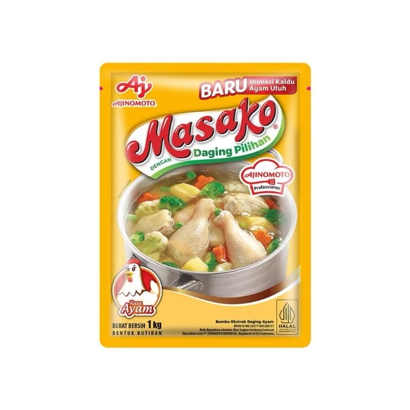 

Masako Rasa Ayam 1 kg – Bumbu Kaldu Ayam Ekstrak Daging Pilihan