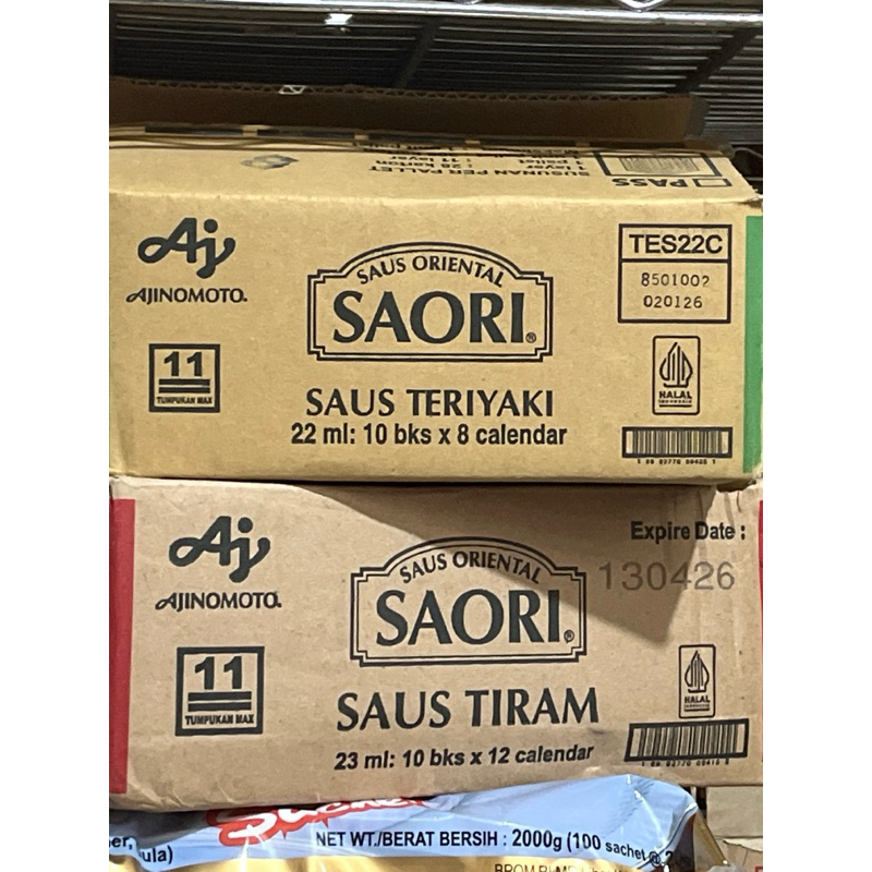 

saori saset saus tiram & saus teriyaki 22ml dus an