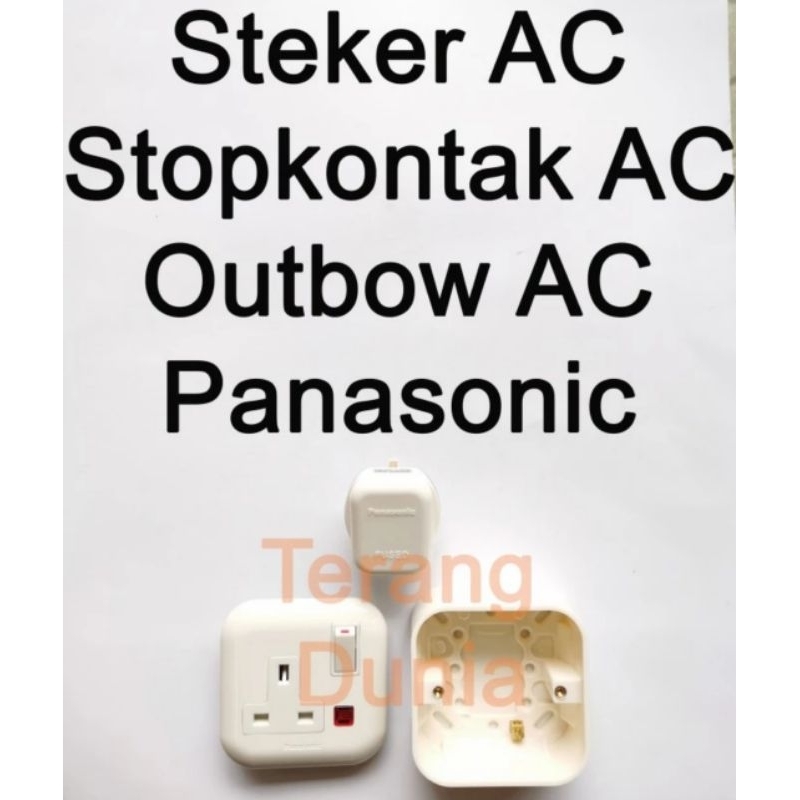 Stopkontak AC Panasonic Colokan AC Panasonic Steker AC Panasonic