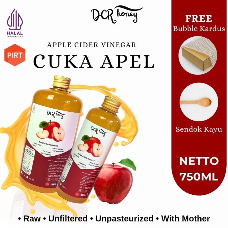 

DCR Honey - Cuka Apel 750ml With Mother Fermentasi Alami