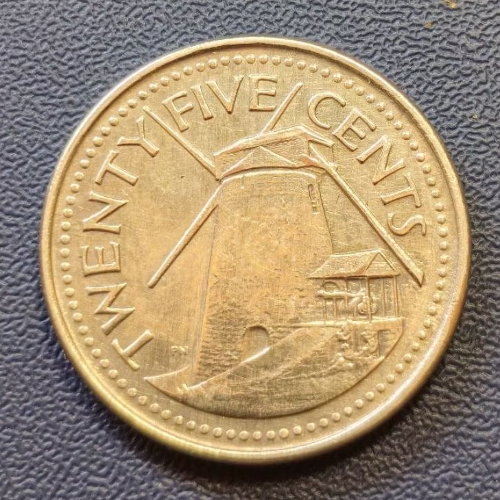 Koleksi Koin Asing Barbados 50 Cents